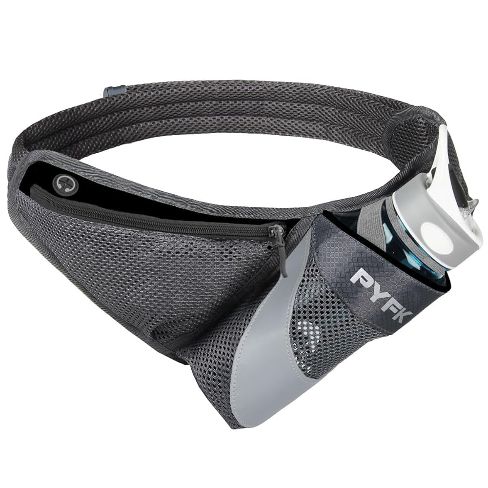 ランニングポーチ ペットボトルホルダー ベルトストッパー付 ダークグレー Amazon.co.jp: 【トップアスリート 世界ランカー推薦】DUEGAMBe